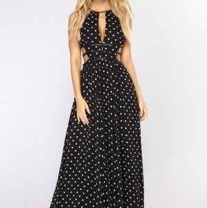 Fashinova polyester polka dot maxi